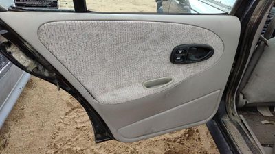 1999-2002 Saturn Sl2 Driver Left Rear Door Trim Panel With Switches Back Gray