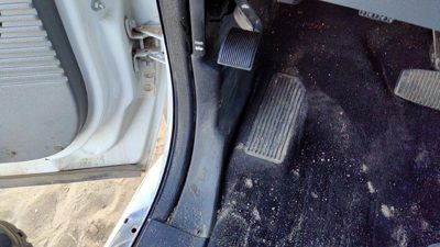 2011-2016 Ford F250 Driver Left Lower Kick Trim Panel Oem Gray 3S