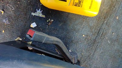 1985-1994 Gmc Safari Driver Left Front Seat Belt Buckle Receiver Oem Blue