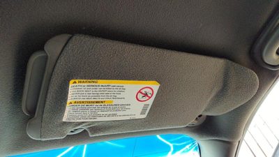 2000-2005 Buick Lesabre Passenger Right Sun Visor Oem Graphite 933 88955306