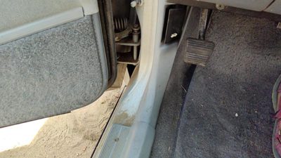 1985-1991 Olds 88 Driver Left Lower Kick Trim Panel Oem Gray