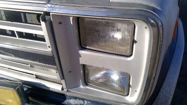 1985-1991 Chevy G20 Van Driver Left Dual Pair Head Light Front Lamp With Bracket — photo 9