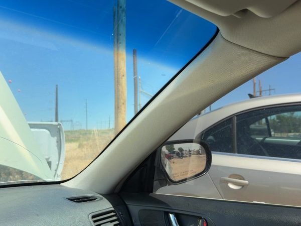 06 Legacy Outback Passenger Right A Pillar Trim Windshield Post Panel Taupe Tau — photo 1