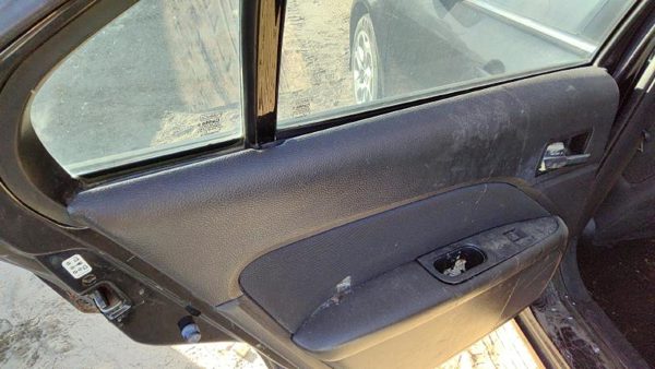 10-12 Fusion Driver Left Rear Door Trim Panel With Switches Back Charcoal Black — photo 4
