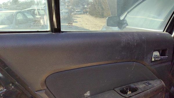 10-12 Fusion Driver Left Rear Door Trim Panel With Switches Back Charcoal Black — photo 5