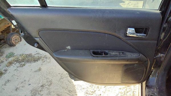 10-12 Fusion Driver Left Rear Door Trim Panel With Switches Back Charcoal Black — photo 1