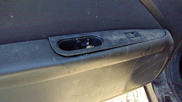 10-12 Fusion Driver Left Rear Door Trim Panel With Switches Back Charcoal Black — photo 7