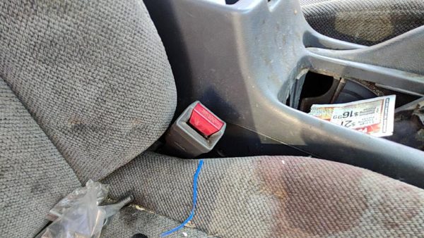 1994-1995 Honda Accord Passenger Right Front Seat Belt Buckle Receiver Oem Gray — photo 3