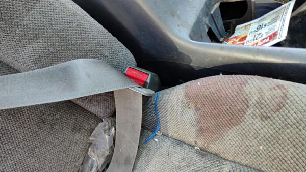 1994-1995 Honda Accord Passenger Right Front Seat Belt Buckle Receiver Oem Gray — photo 6