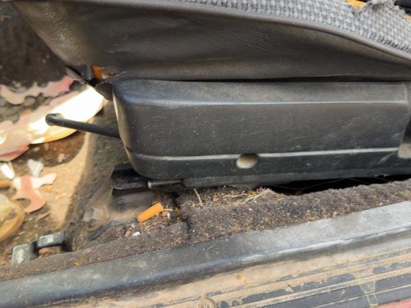 1987-1988 Toyota FX Driver Left Side Seat Trim Panel OEM Gray — photo 3