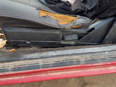 1987-1988 Toyota FX Driver Left Side Seat Trim Panel OEM Gray