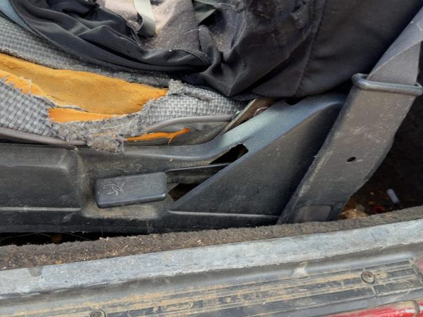 1987-1988 Toyota FX Driver Left Side Seat Trim Panel OEM Gray — photo 2