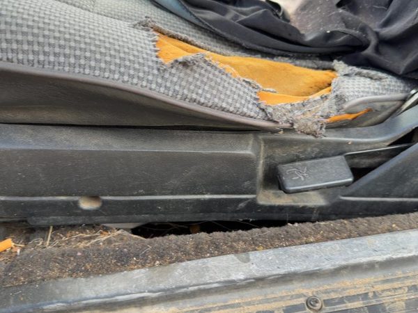1987-1988 Toyota FX Driver Left Side Seat Trim Panel OEM Gray — photo 4