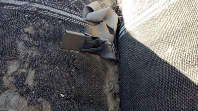 1980-1986 Ford F150 Driver Left Front Seat Belt Buckle Receiver Oem Blue