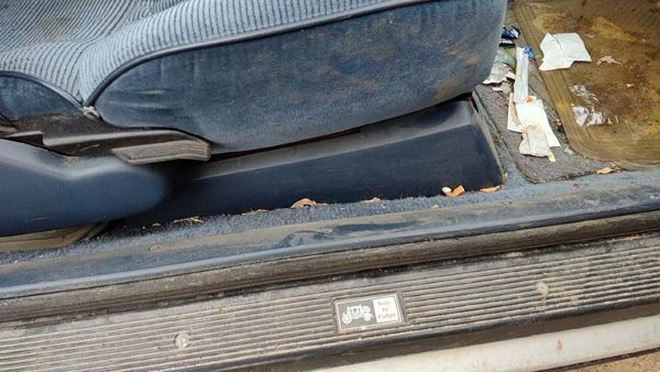 88-91 Olds Cutlass Calais Passenger Right Side Seat Trim Panel Oem Blue — photo 1