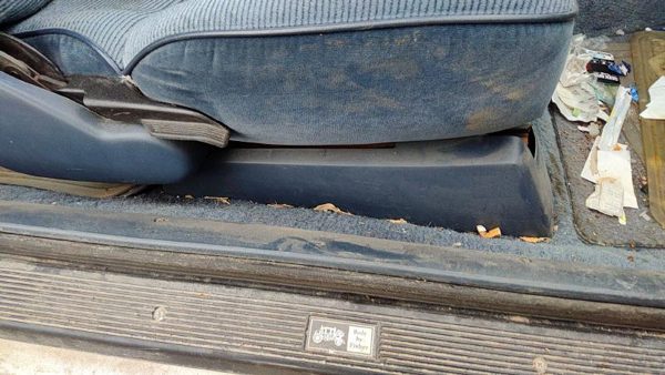 88-91 Olds Cutlass Calais Passenger Right Side Seat Trim Panel Oem Blue — photo 3
