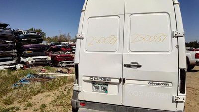 2006 Dodge Sprinter 3500 Back Door LH White P01