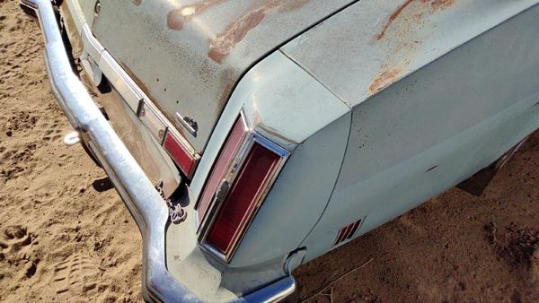 1975 Olds Cutlass Quarter Panel Moulding RH Blue — photo 10