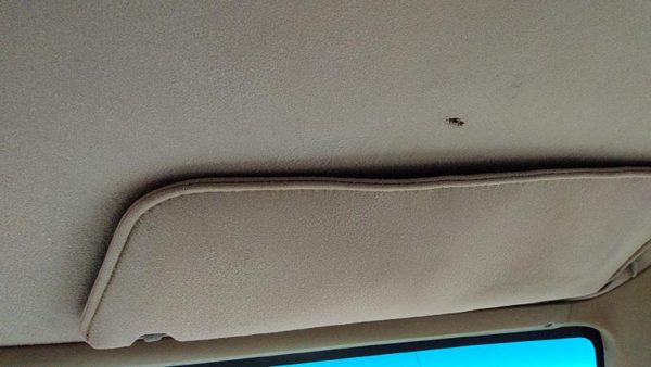 87-96 Ford F150 Passenger Right Sun Visor Oem Tan — photo 2