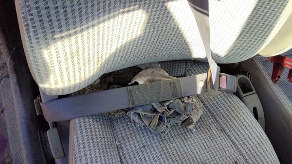 94-97 Ford Aspire Passenger Right Front Seat Belt Retractor Oem Shoulder Gray — photo 3