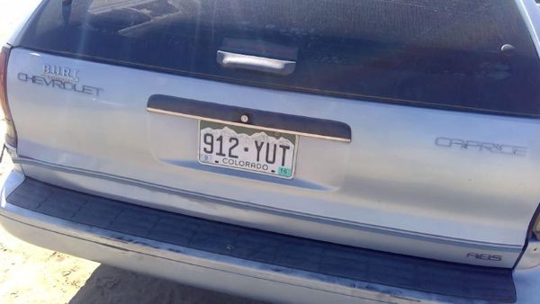 1991 Chevrolet Caprice Trunk/decklid/hatch/tailgate Blue Dented — photo 4