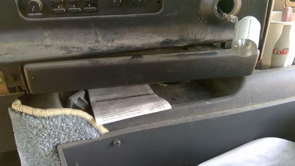 1992-1996 Ford Van E150 Cup Holder Assembly Slide Out Dash Oem Gray F5uz1504320d — photo 2