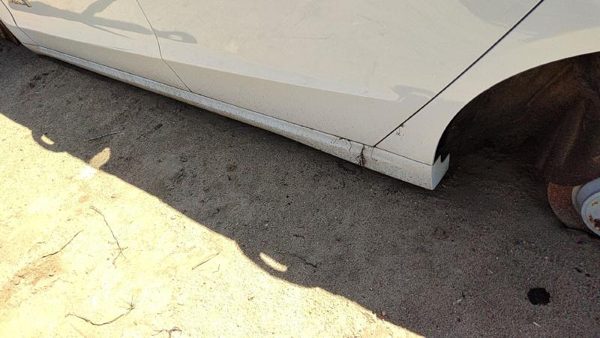 13-20 Fusion Driver Left Lower Rocker Panel Moulding Side Skirt Oem White Yz — photo 5
