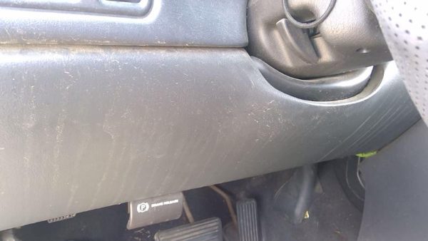 2000-02 Sierra 1500 Lower Dash Under Column Knee Bolster Trim Panel Graphite 12D — photo 3