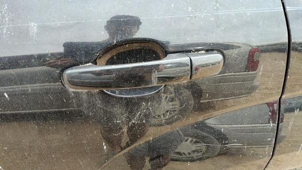 07-09 Grand Vitara Xl-7 Driver Left Rear Outside Door Handle Oem Back Black — photo 1