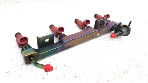 00-02 Nissan Sentra Complete Fuel Rail With Injectors Set Loaded Oem 1.8L Gxe — photo 4