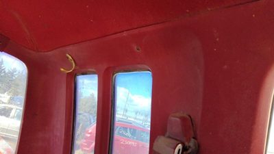 1987-1991 Ford F150 Driver Left Rear Inside Trim Panel Oem Extended Cab Red