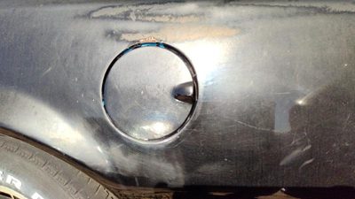 1982-1992 Chevy Camaro Fuel Tank Door With Hinge Gas Lid Oem Filler Black