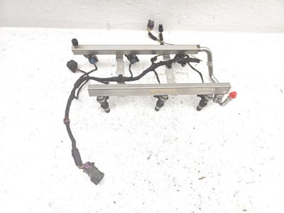 04-06 New Style Malibu Complete Fuel Rail With Injectors Set Loaded Oem 3.5L