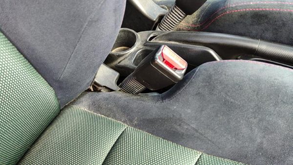 02-05 Civic Hatchback Si Passenger Right Front Seat Belt Buckle Receiver Black — photo 2