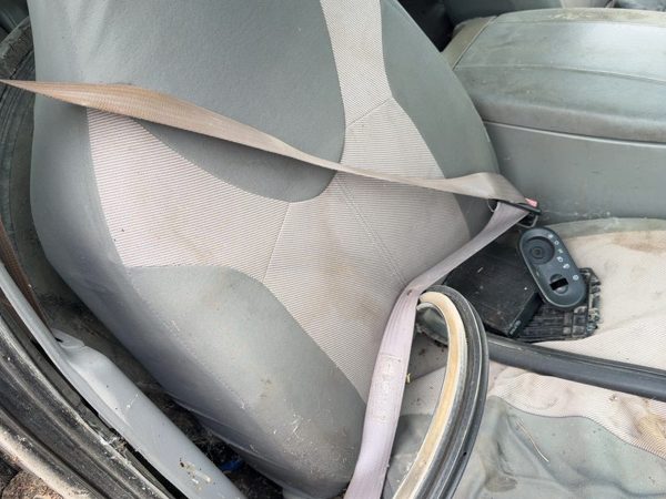 01-02 Expedition Passenger Right Front Seat Belt Retractor Oem Shoulder Gray 12 — photo 1