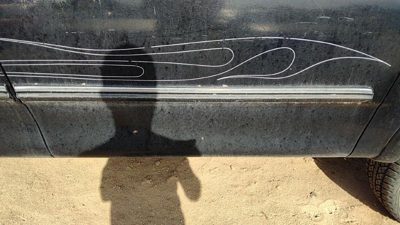 97 98 Ford F150 Passenger Right Front Moulding From Door Oem Trim Strip Black Ua