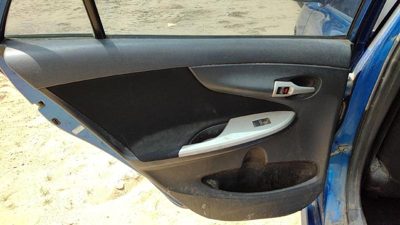 09 10 Corolla Driver Left Rear Inside Door Trim Panel Wth Switches Back Charcoal