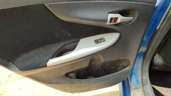 09 10 Corolla Driver Left Rear Inside Door Trim Panel Wth Switches Back Charcoal — photo 6