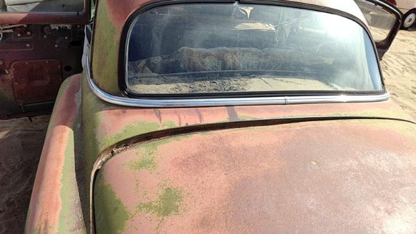 1953-1954 Chevy Bel Air 150 Sedan Rear Chrome Trim Below Back Glass Oem — photo 4