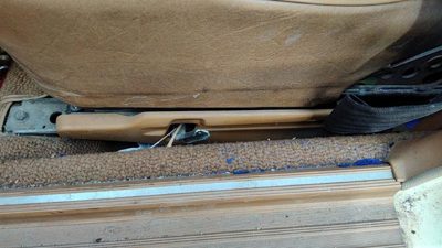 1979-1985 Mercedes 300Td Driver Left Side Seat Trim Panel Oem Brown