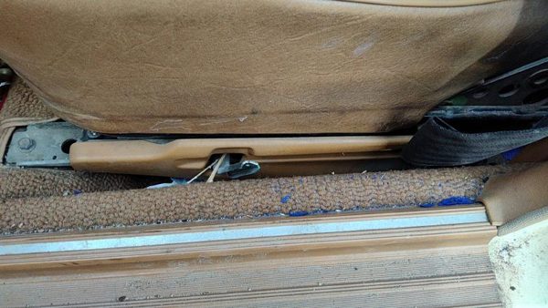 1979-1985 Mercedes 300Td Driver Left Side Seat Trim Panel Oem Brown — photo 1
