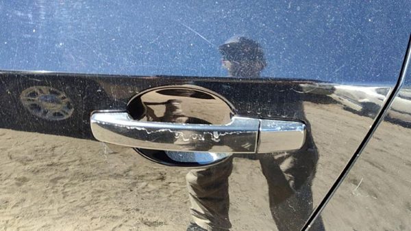 2007-2012 Nissan Sentra Driver Left Rear Outside Door Handle Oem Back Black Kh3 — photo 2