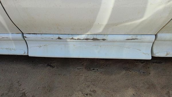 2007 Chevy Uplander Driver Left Rear Lower Moulding From Door Oem Back White 50U — photo 1
