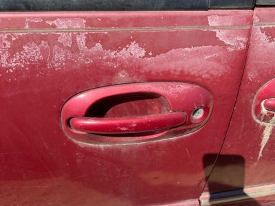 96 Town & Country Driver Left Front Outside Door Handle Oem Candy Apple Red Ph2