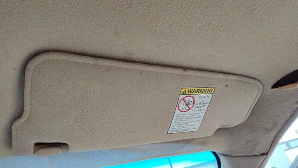 1997 Ford Escort Passenger Right Sun Visor Oem Tan — photo 2