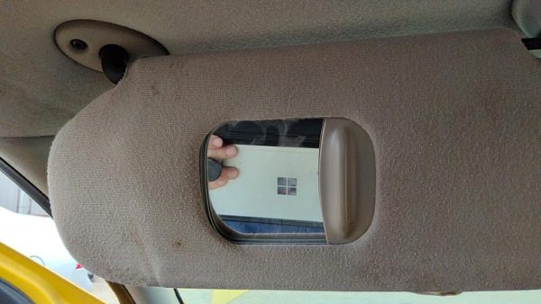 2003-2005 Dodge Neon Driver Left Sun Visor Oem Gray 0Wr611l2aa — photo 6