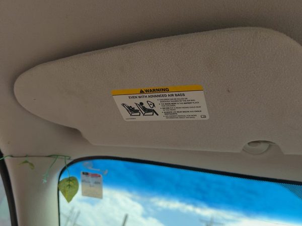 06-09 Pt Cruiser Driver Left Sun Visor Oem Without Illumination Mirror Gray D7Dv — photo 3