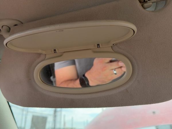 06-09 Pt Cruiser Driver Left Sun Visor Oem Without Illumination Mirror Gray D7Dv — photo 5