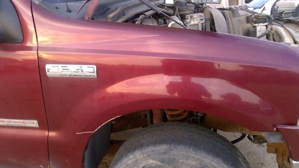 2006 Ford F350 Sd Pickup Fender RH Super Duty Dark Red Jm — photo 4