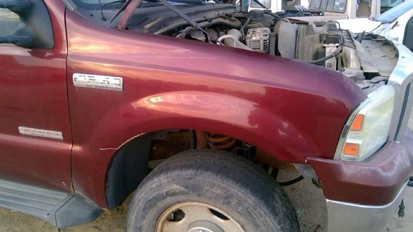 2006 Ford F350 Sd Pickup Fender RH Super Duty Dark Red Jm — photo 2